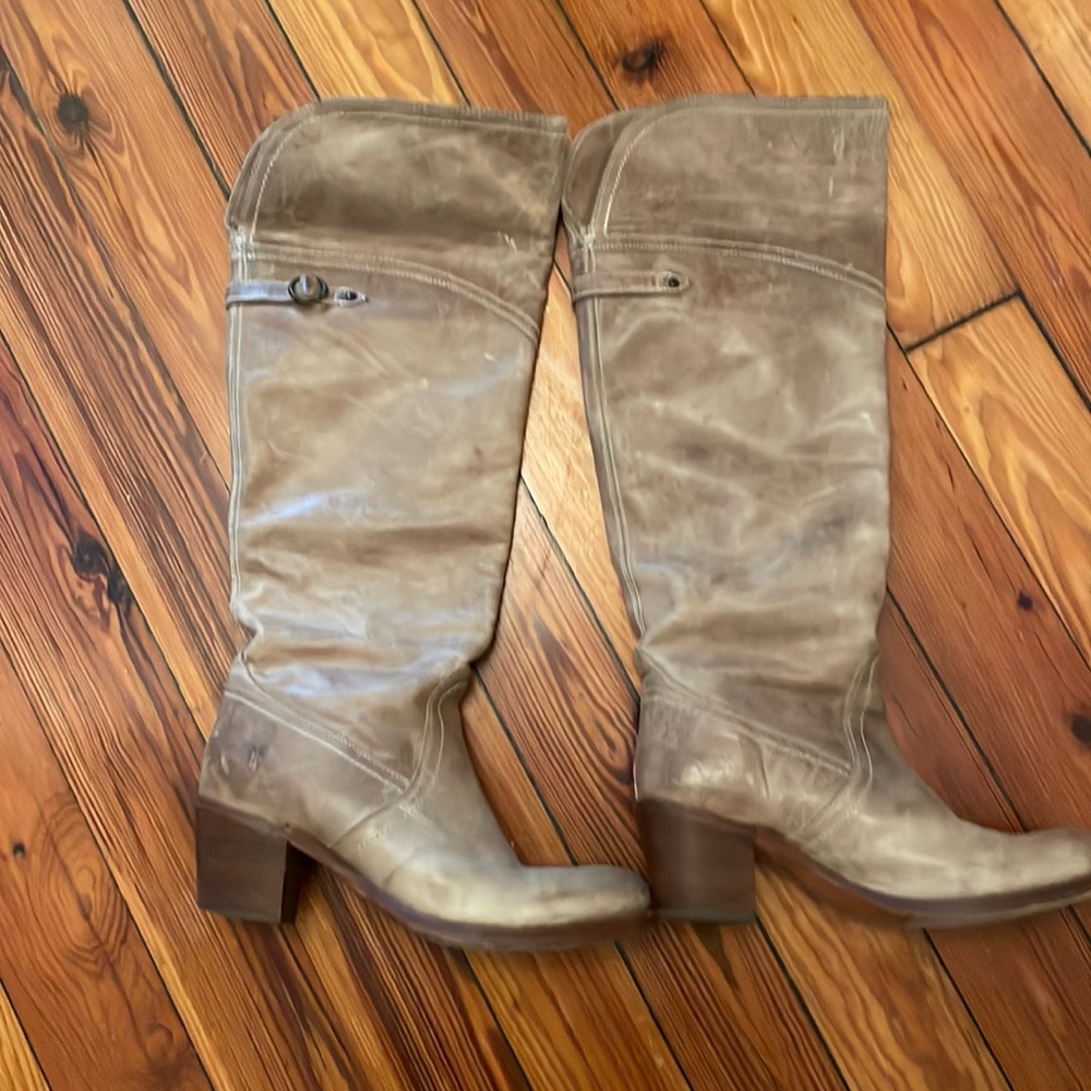 Frye boots.  Tan.  Size 9.5
